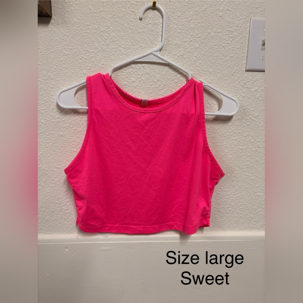 Sweet Hot Pink Women's Crop Top